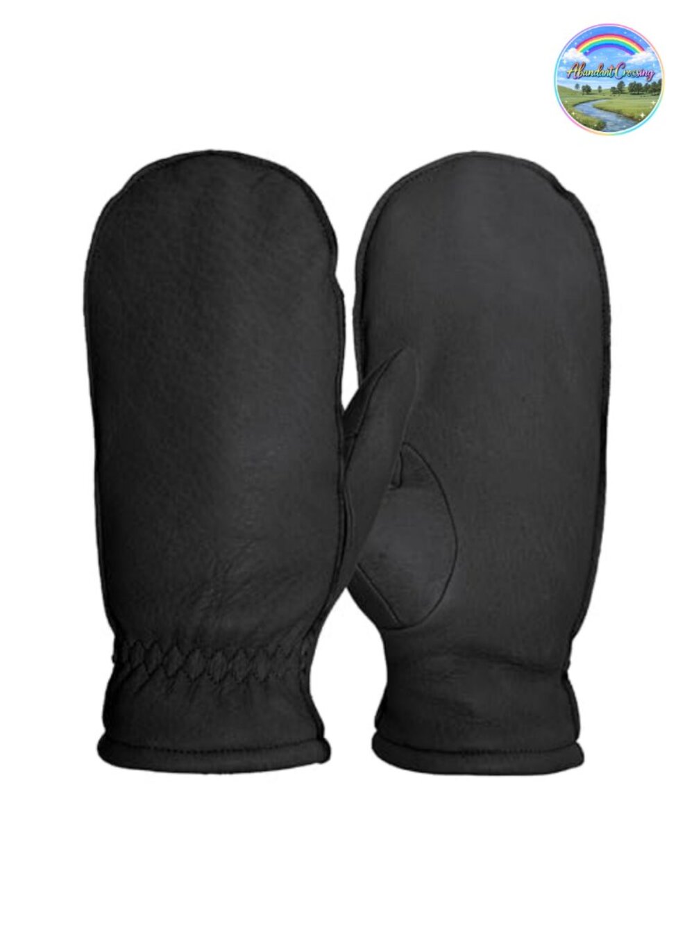 Deerskin Leather Glittens with Finger Liners Winter Warm